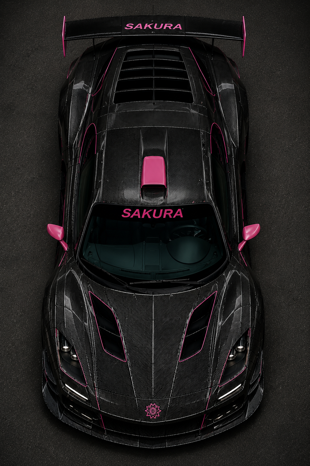 Sakura — from above